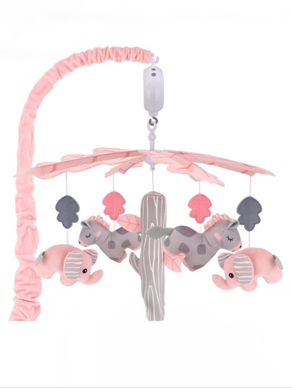 Pink and Gray Baby Mobile